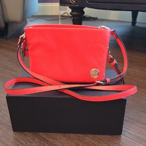 Red Leather Crossbody Bag
